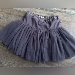 Elegant Women's Purple Tulle Mini Skirt